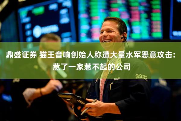 鼎盛证券 猫王音响创始人称遭大量水军恶意攻击: 惹了一家惹不起的公司