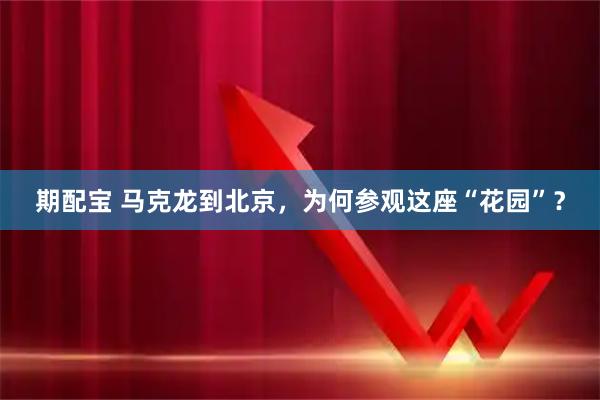期配宝 马克龙到北京，为何参观这座“花园”？